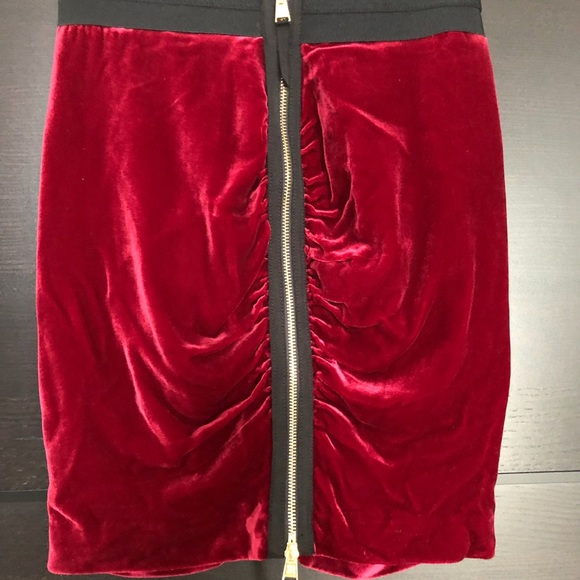 Bcbg MaxAzaria Velvet Skirt - Picture 3 of 4